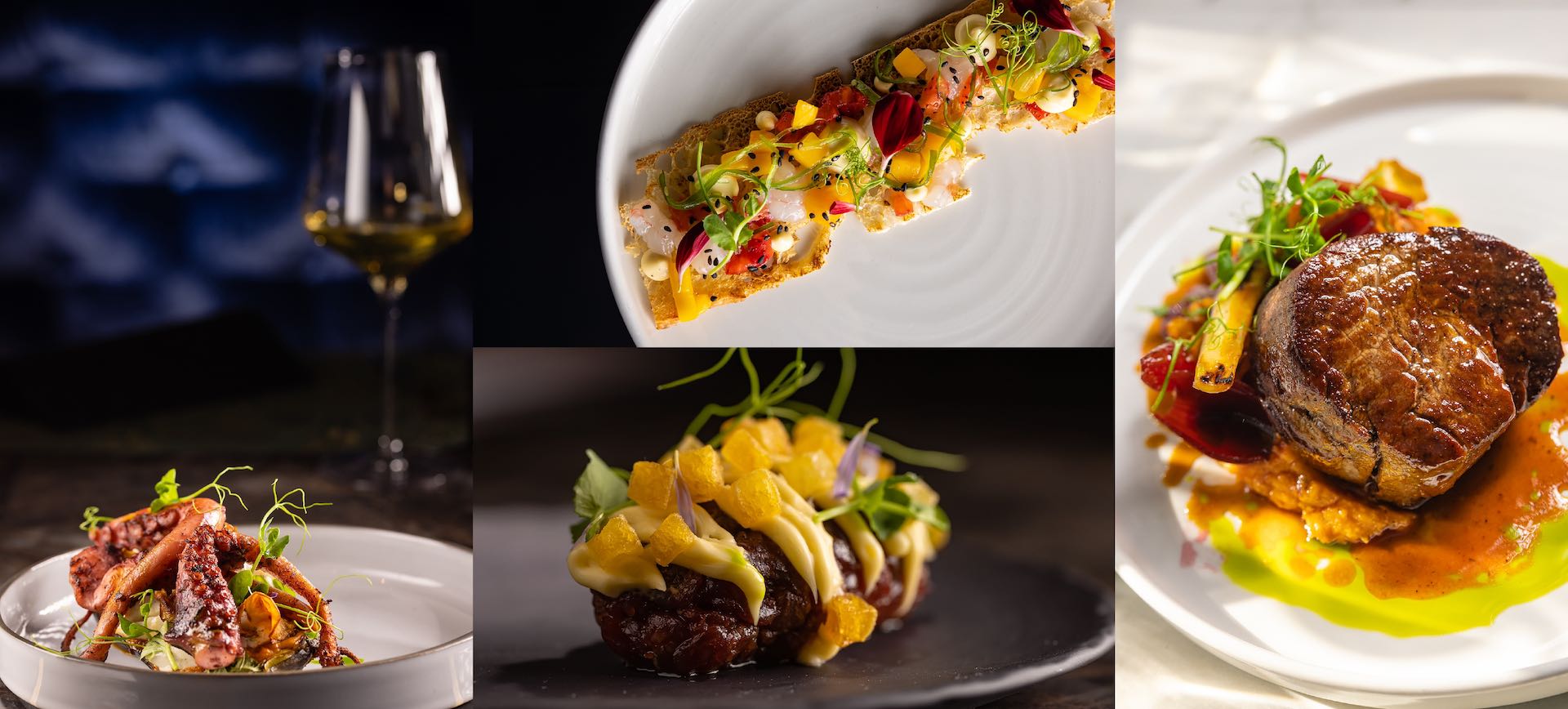 Lunch dishes at Nebo