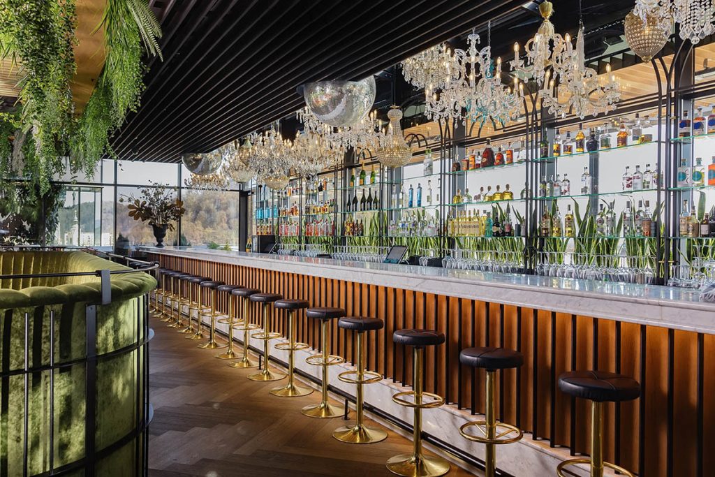 Modern interior of Nebo restaurant